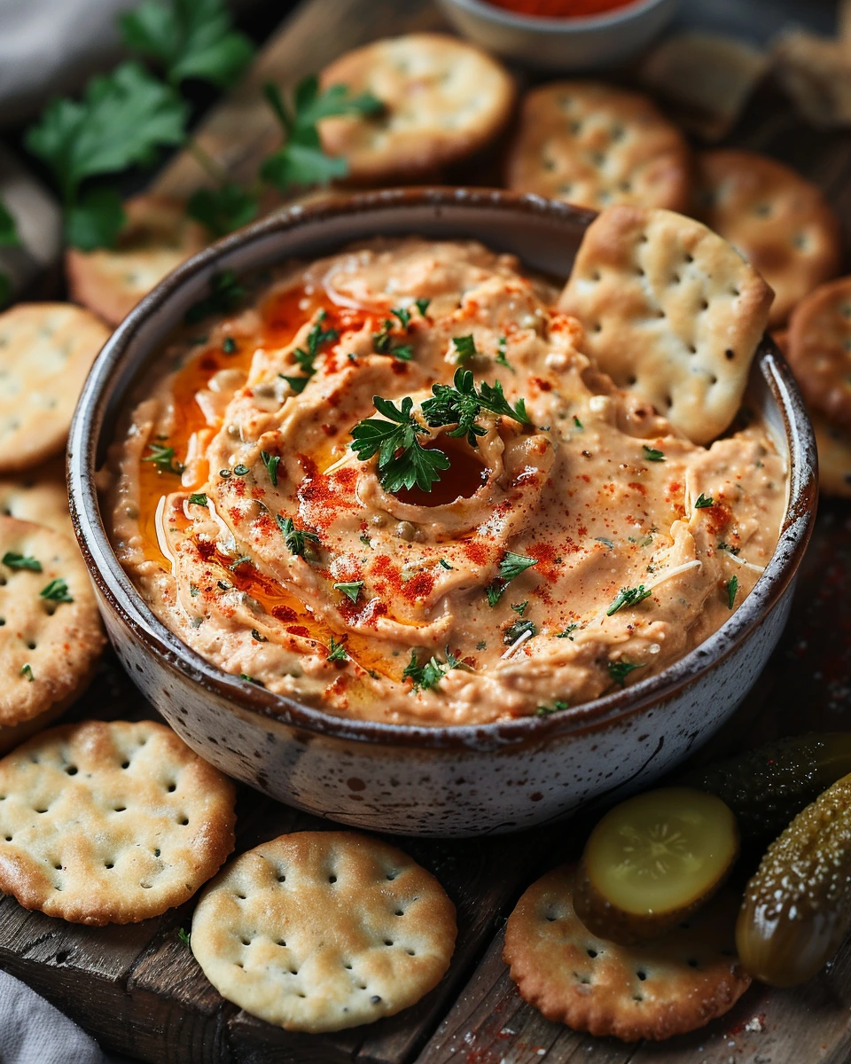 Pimento Cheese with Benne Crackers