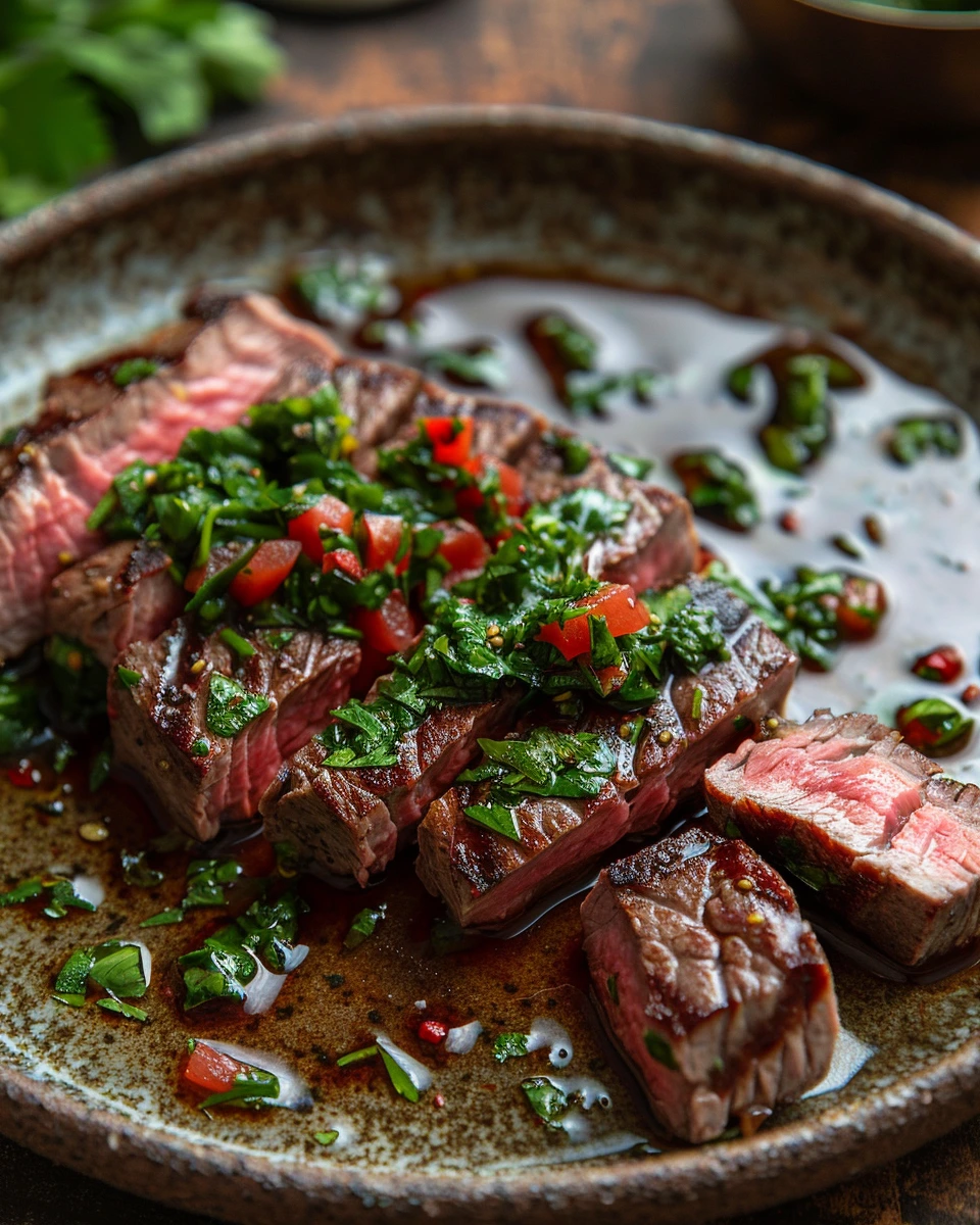 Bife de Chorizo con Chimichurri