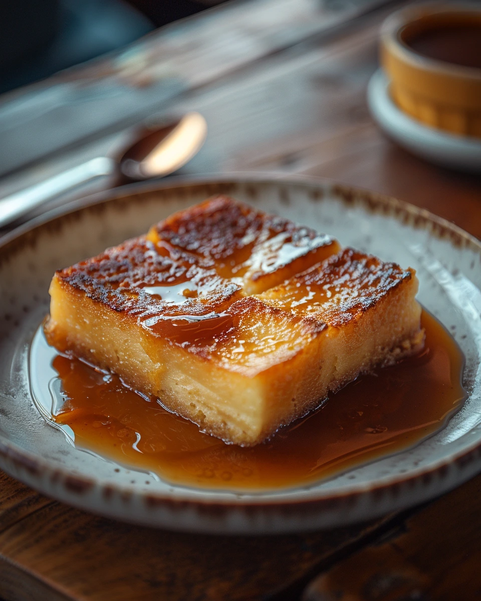 Budín de Pan con Dulce de Leche