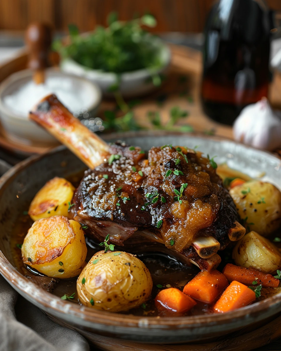 Lamb Shanks with Root Vegetables