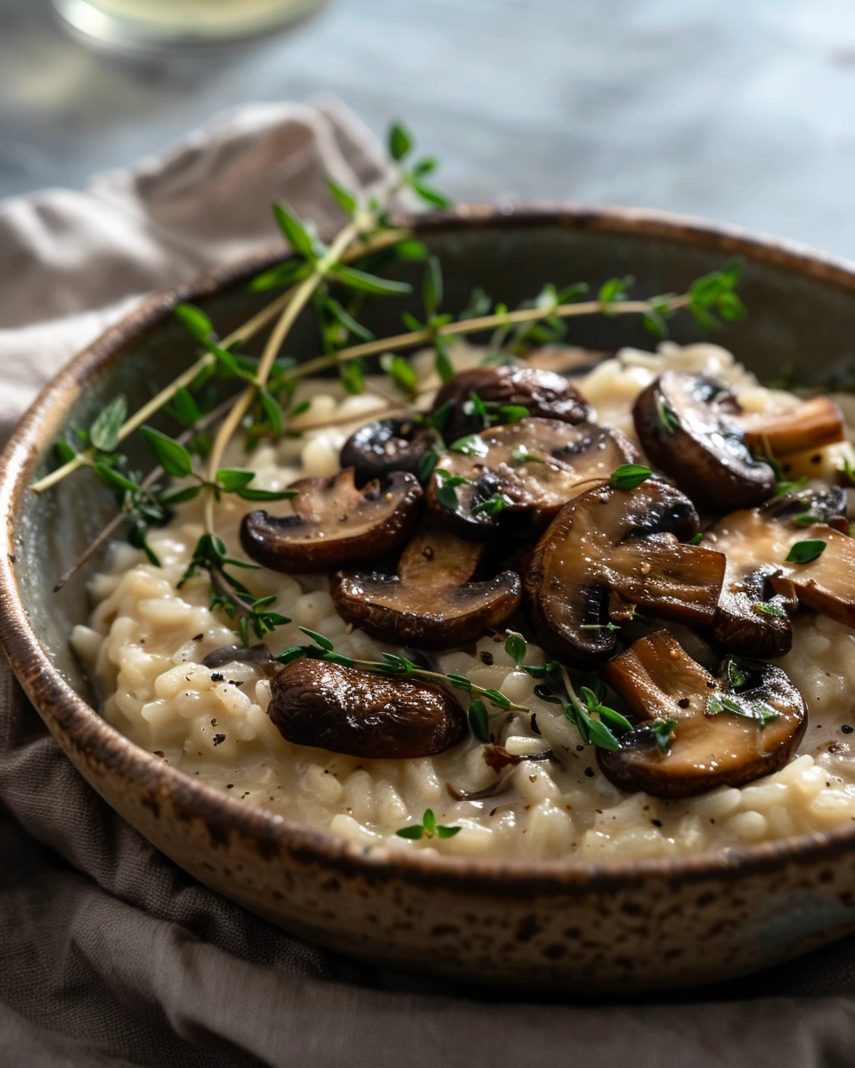 Mushroom and Wattleseed Risotto