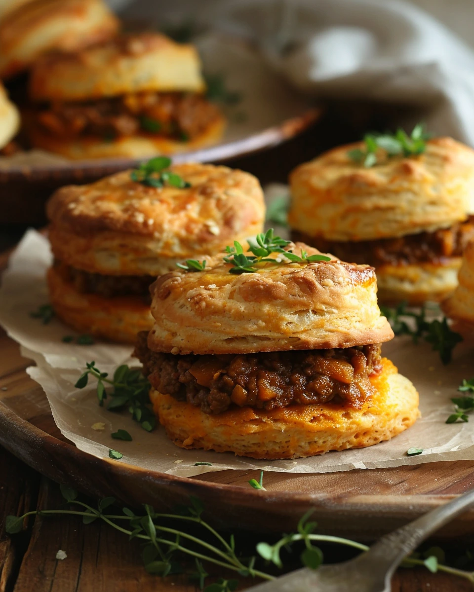 Pumpkin Scones with Savoury Mince