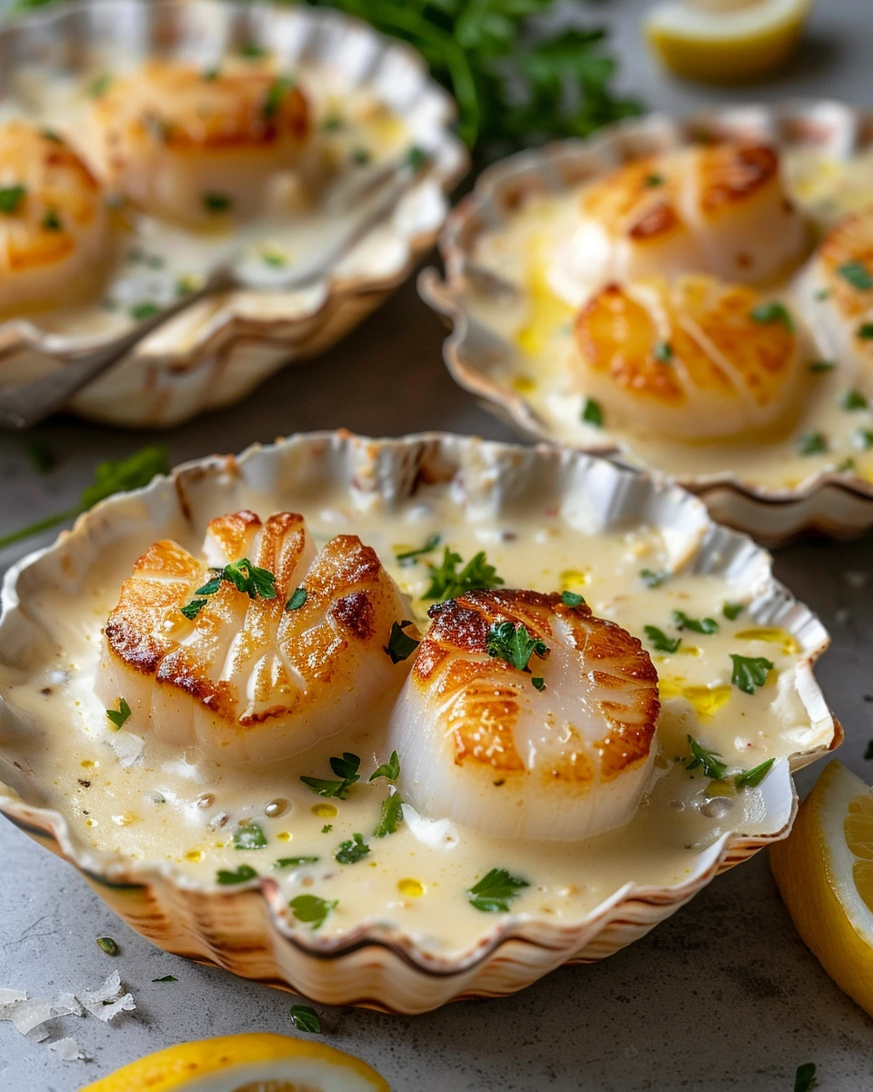 Scallops Mornay