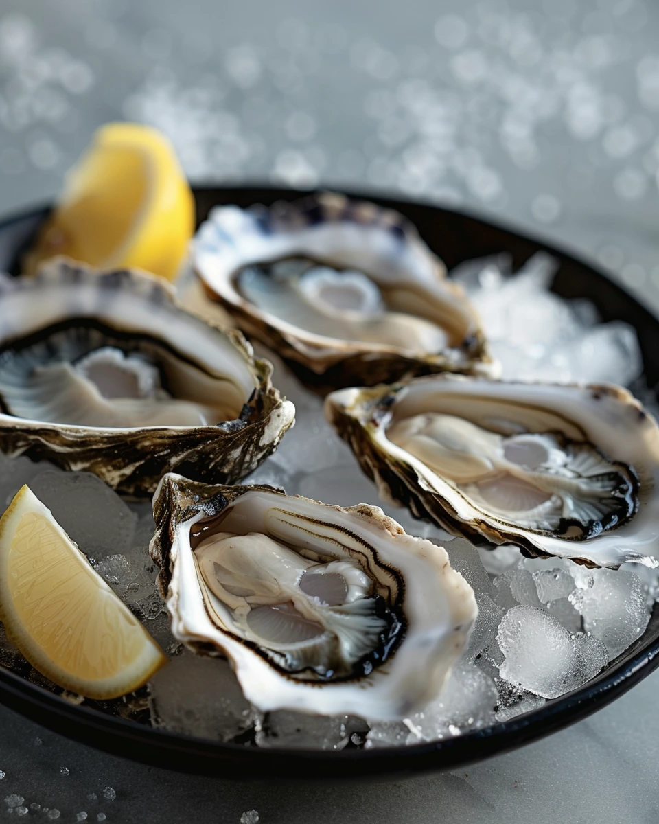 Sydney Rock Oysters with Finger Lime