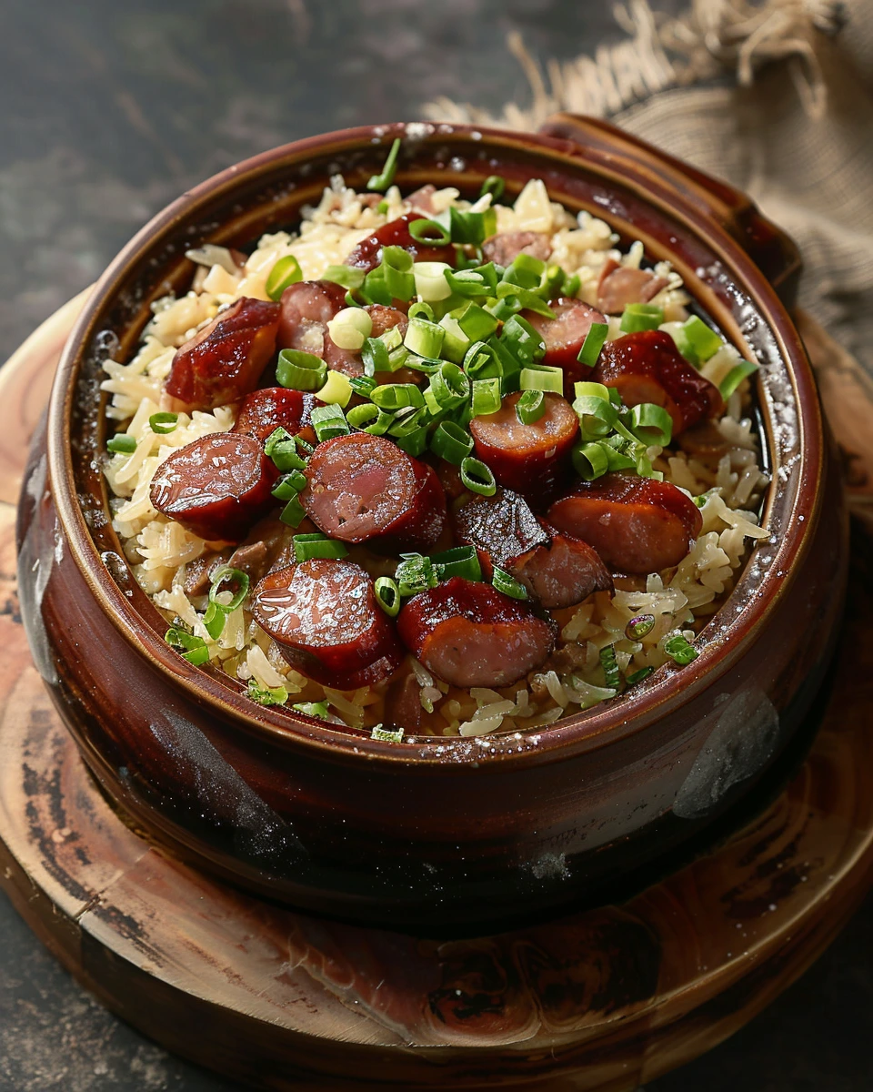 Claypot Rice with Lap Cheong