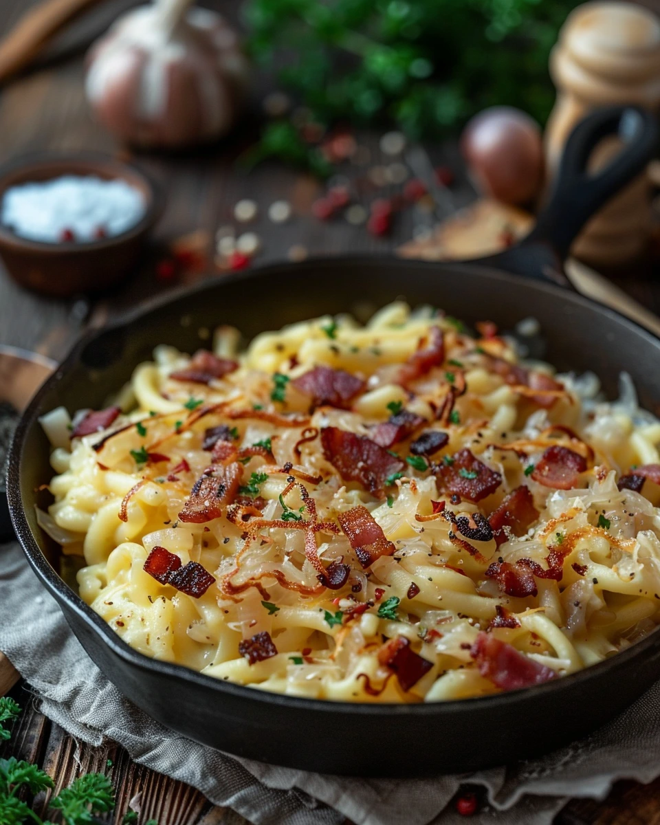 Schupfnudeln with Sauerkraut