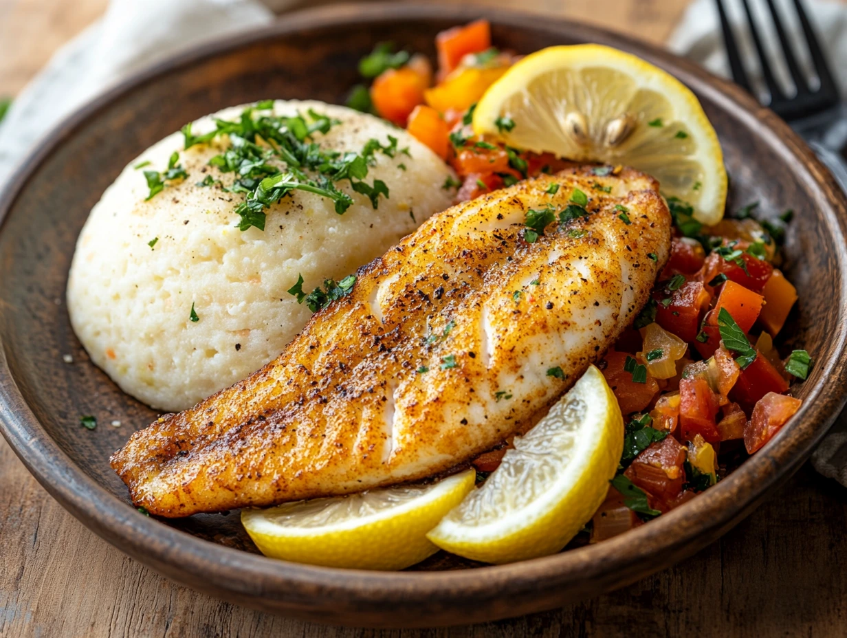 Tilapia Fry with Ugali