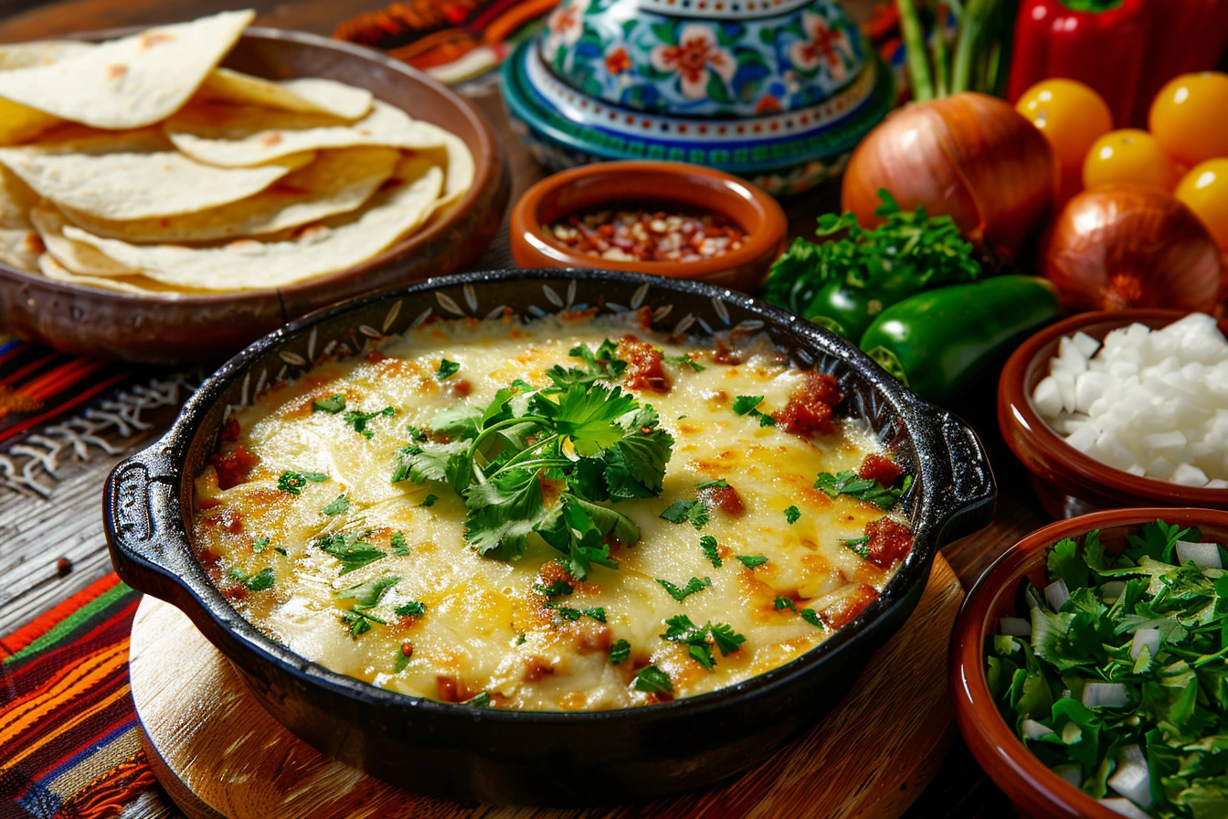 Queso Fundido con Chorizo