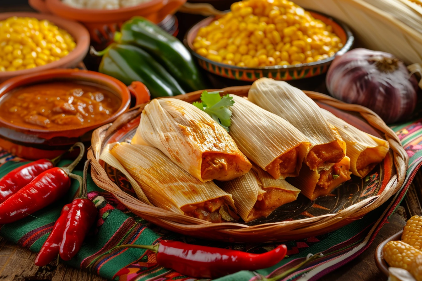 Tamales Rojos de Cerdo