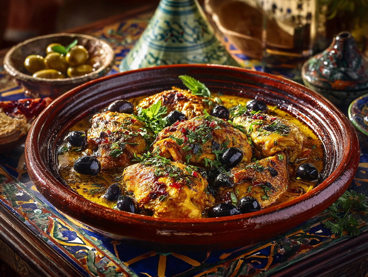 Chicken Tagine with Preserved Lemon and Olives