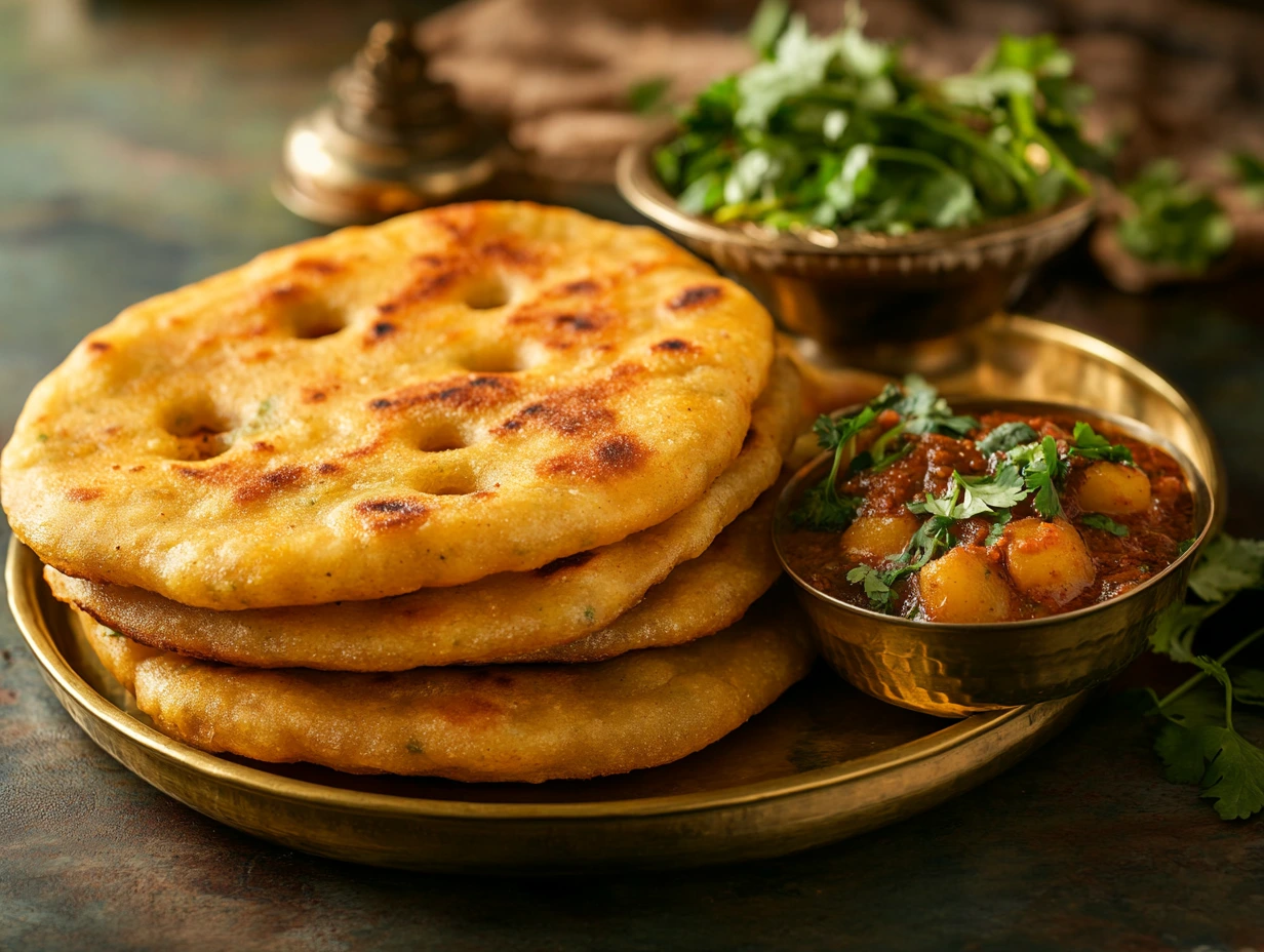 Sel Roti with Aloo Dum