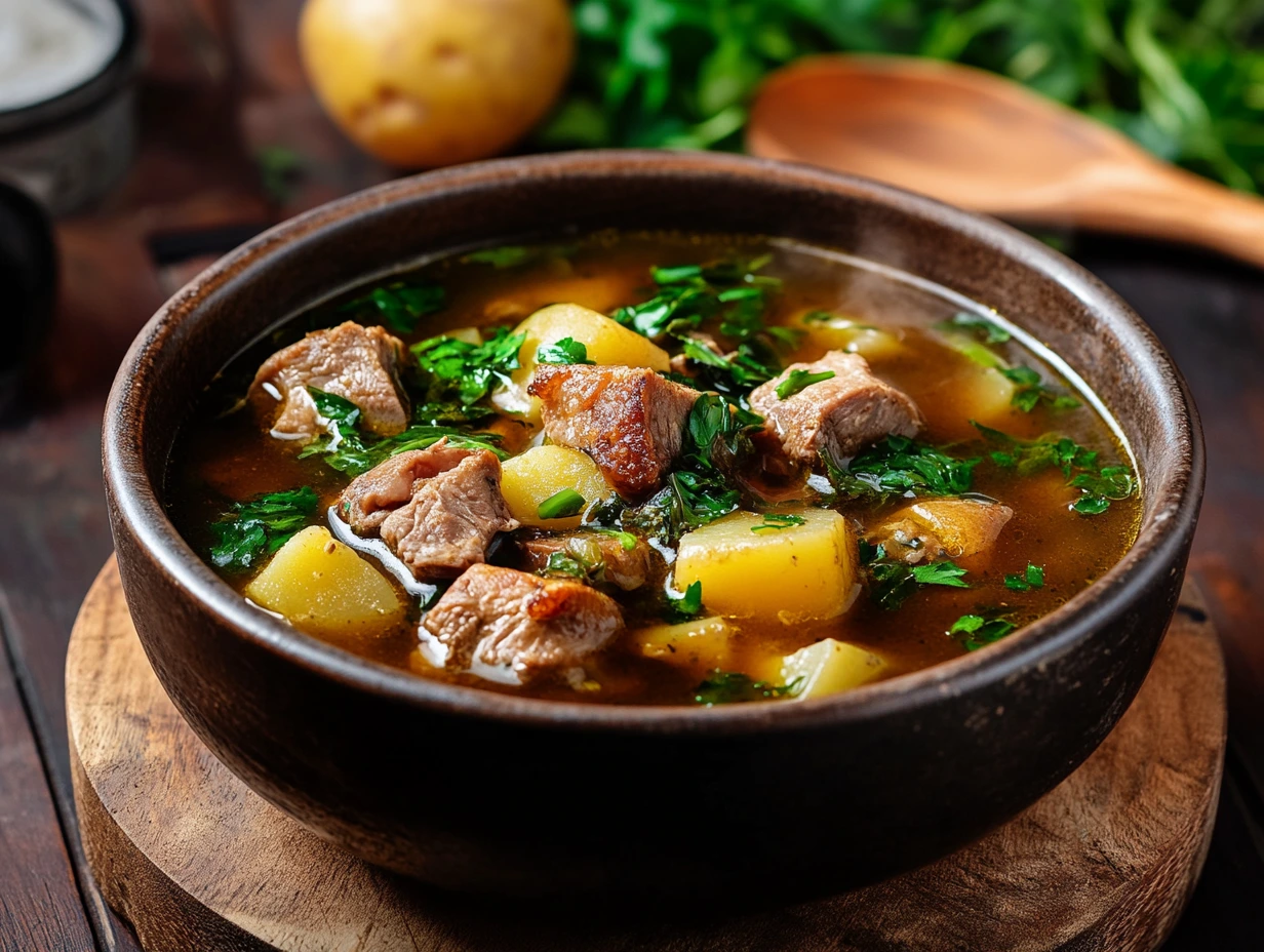 Boil Up with Pork and Watercress