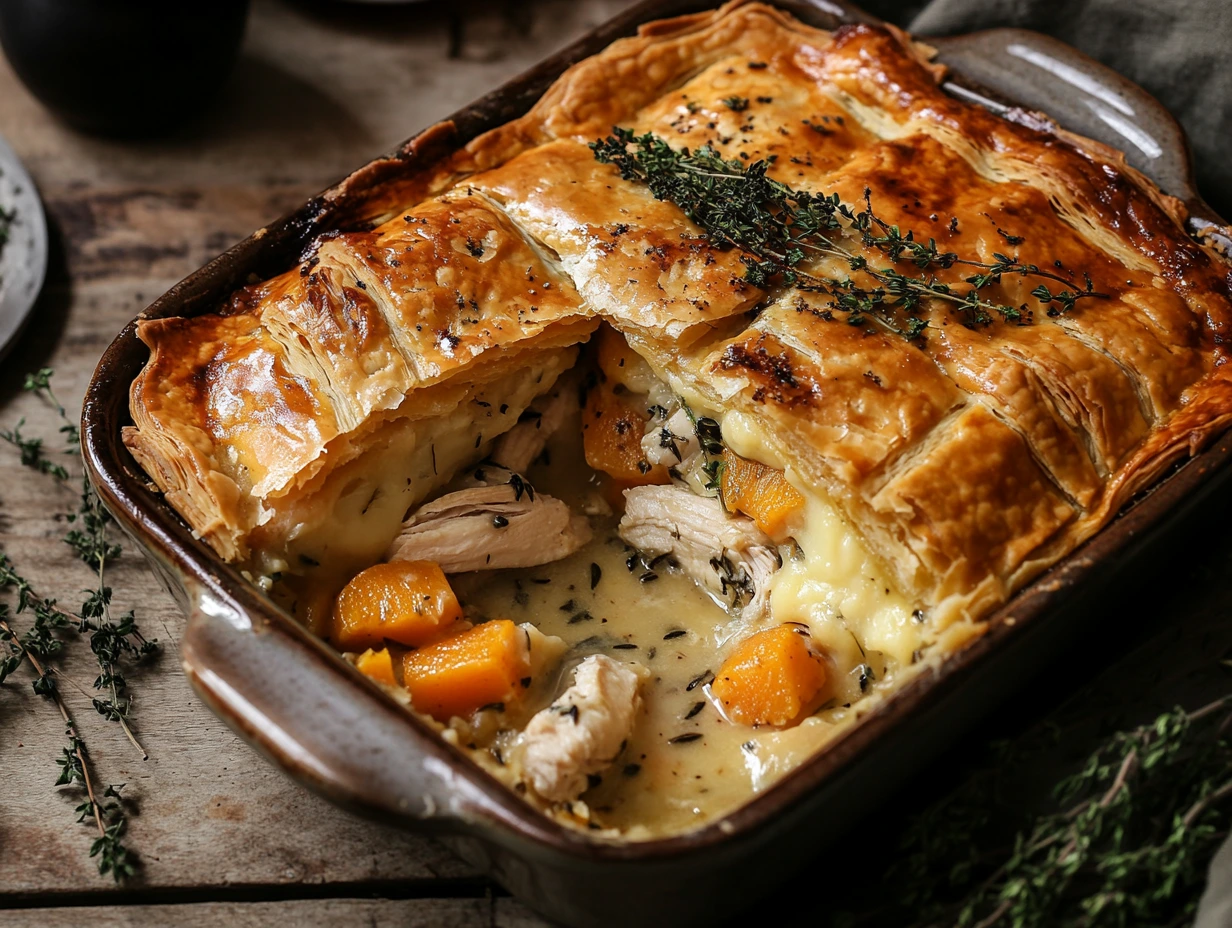 Chicken and Kumara Pie