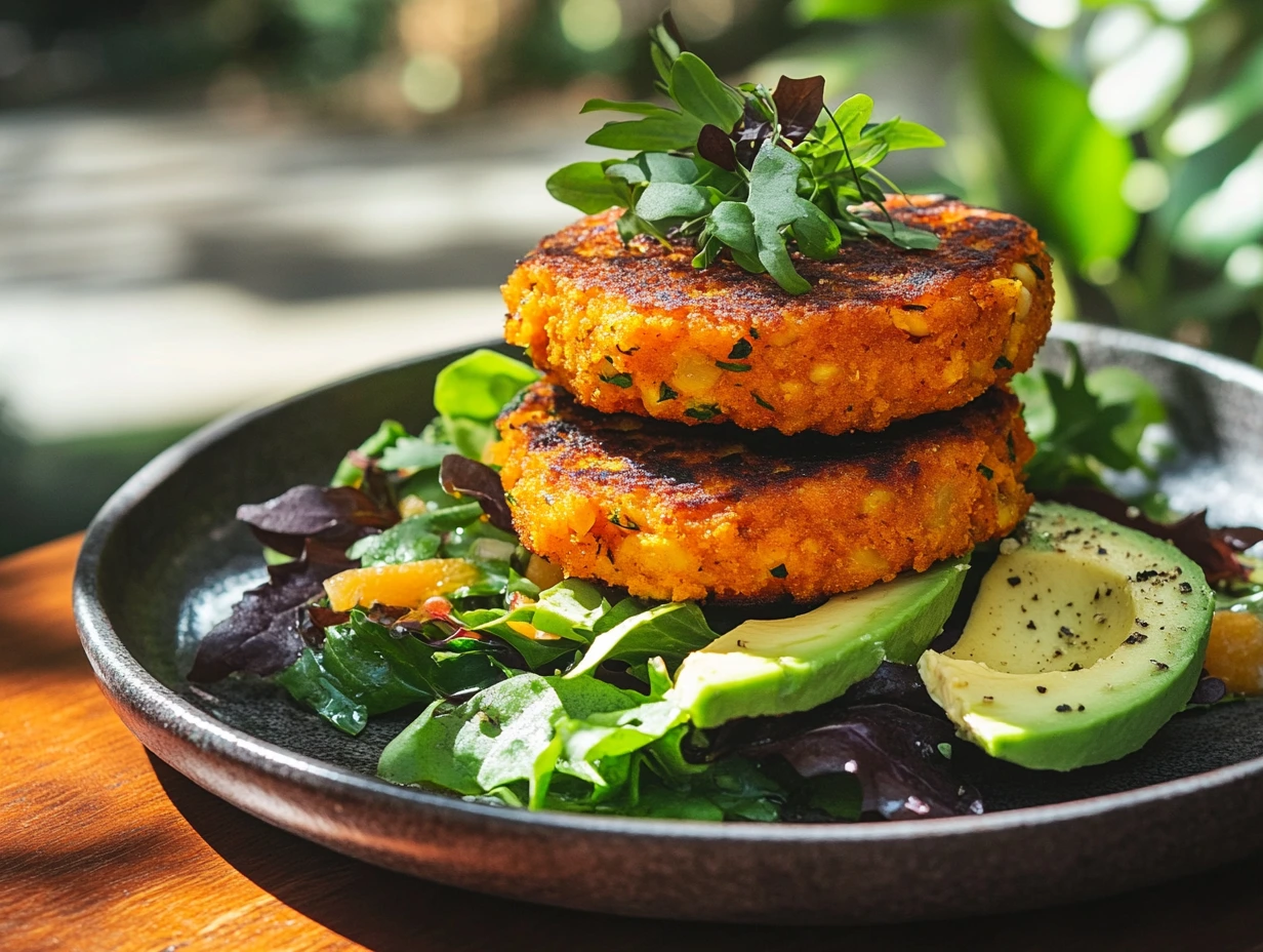 Kumara and Chickpea Patties