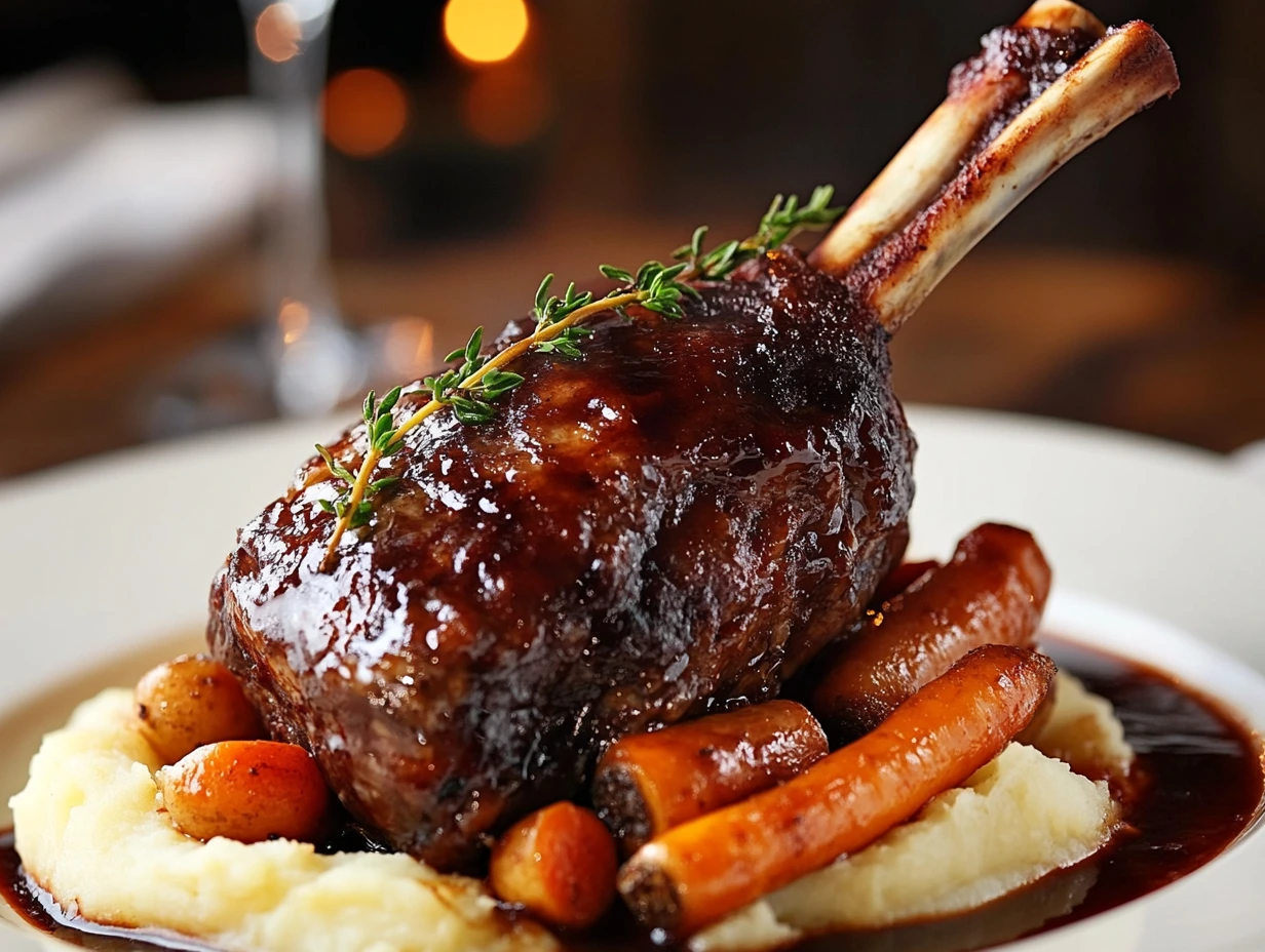 Lamb Shanks with Red Wine