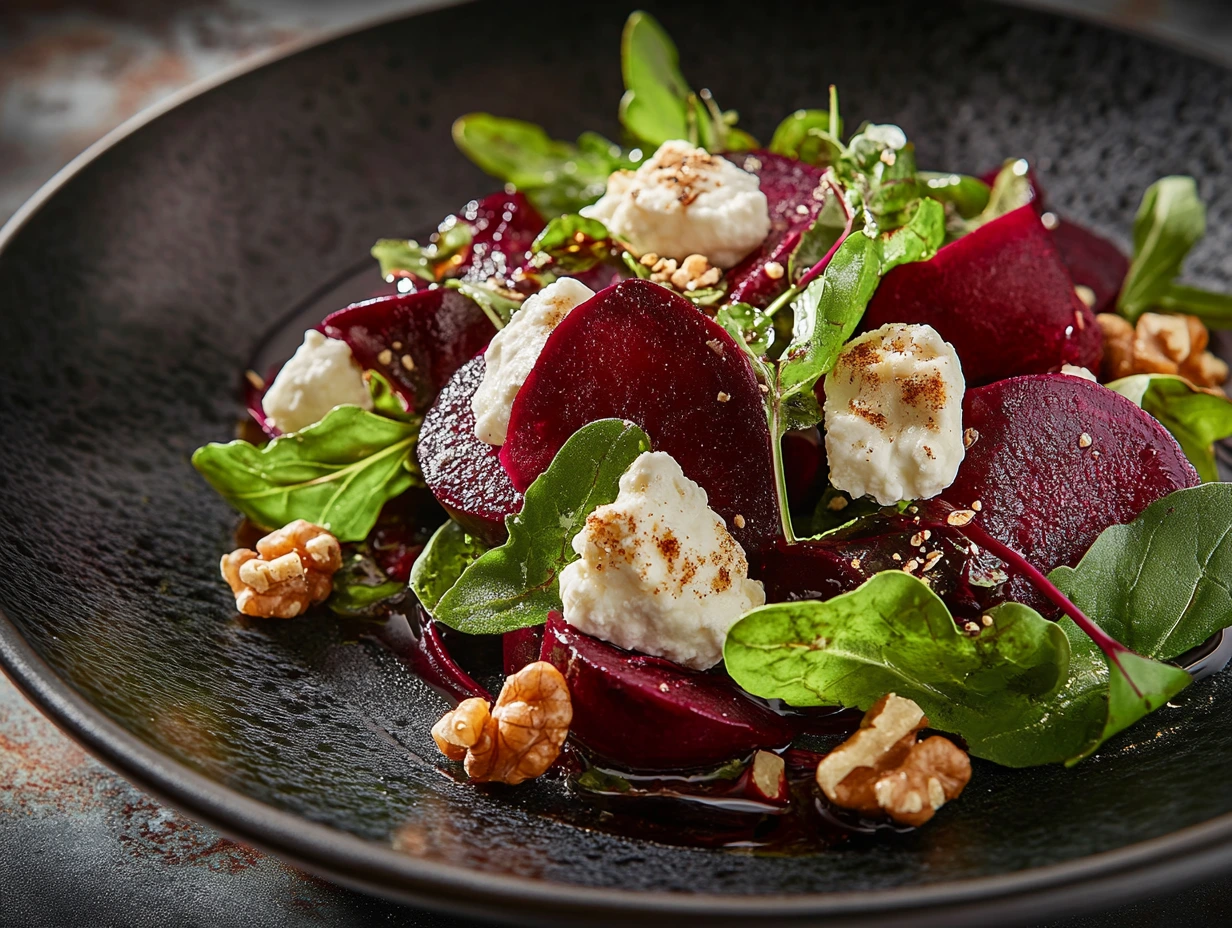 Roasted Beetroot and Goat Cheese Salad