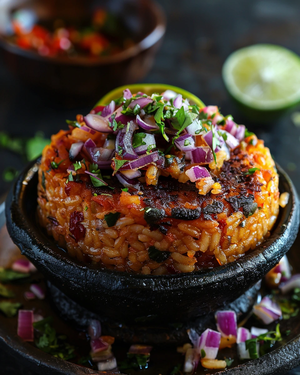 Tacu Tacu con Salsa Criolla