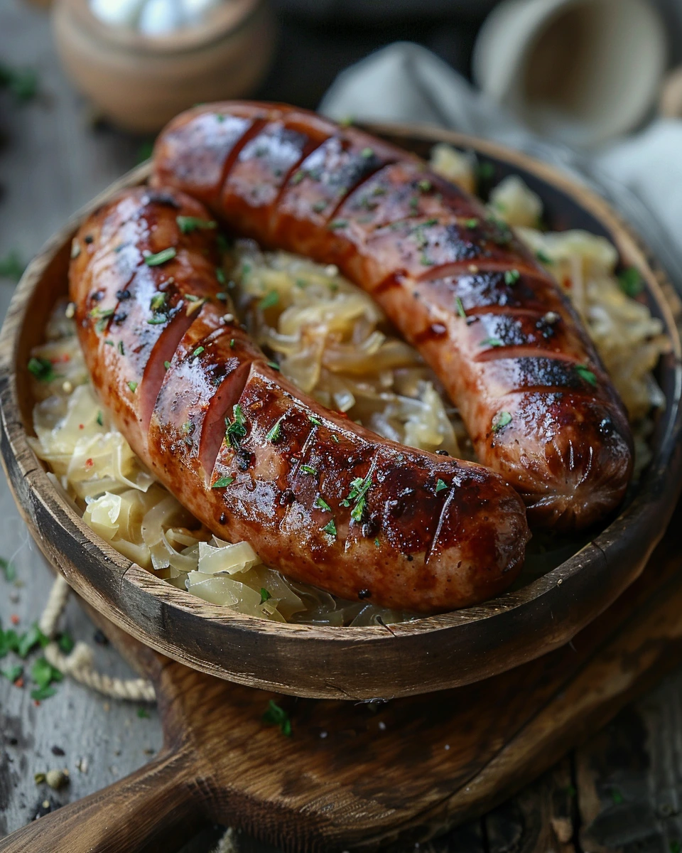 Kielbasa with Sauerkraut