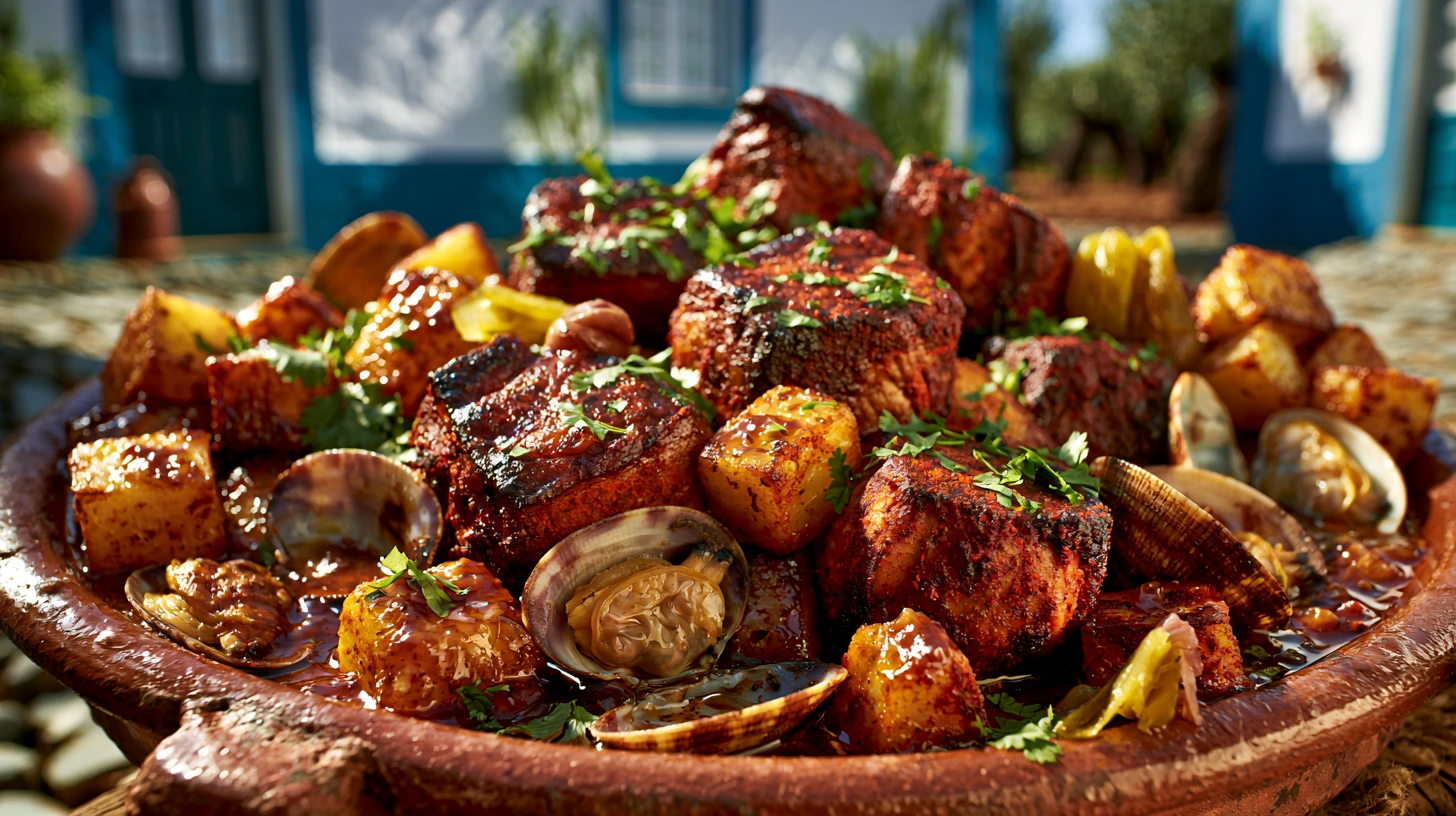 Carne de Porco à Alentejana