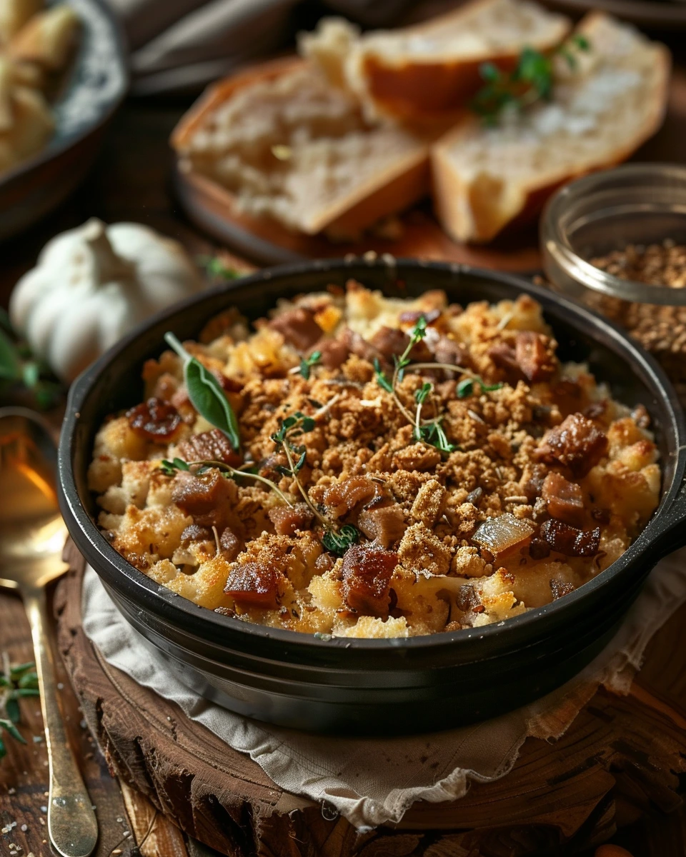 Ajdovi Žganci with Cracklings