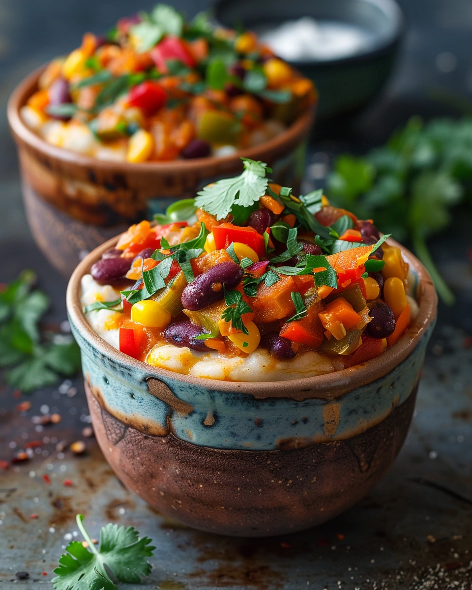 Chakalaka and Pap Cups