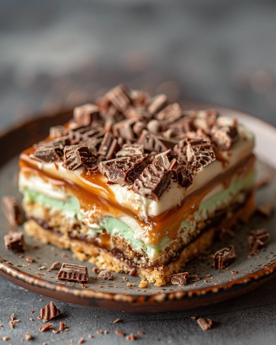 Peppermint Crisp Tart