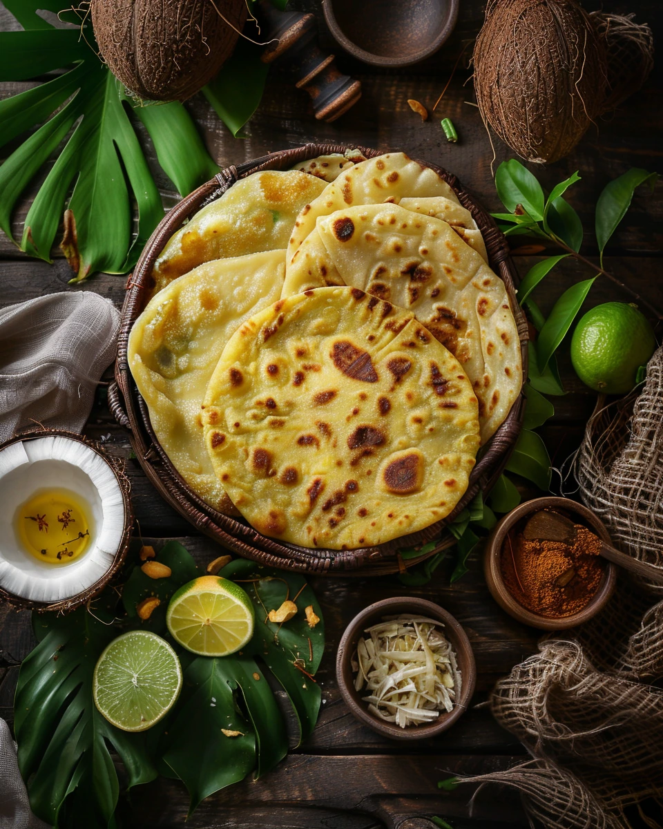 Pol Roti with Lunu Miris