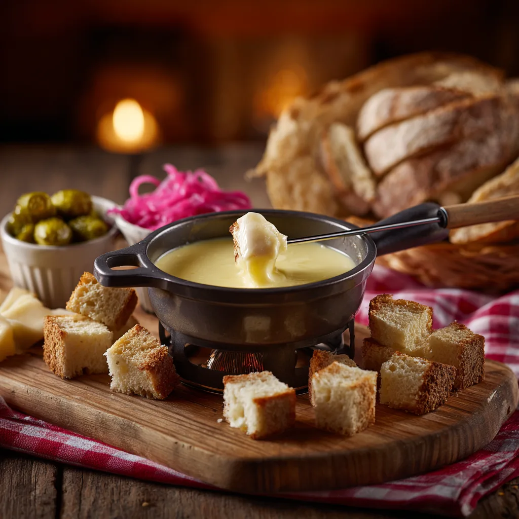 Swiss Cheese Fondue (Starter)