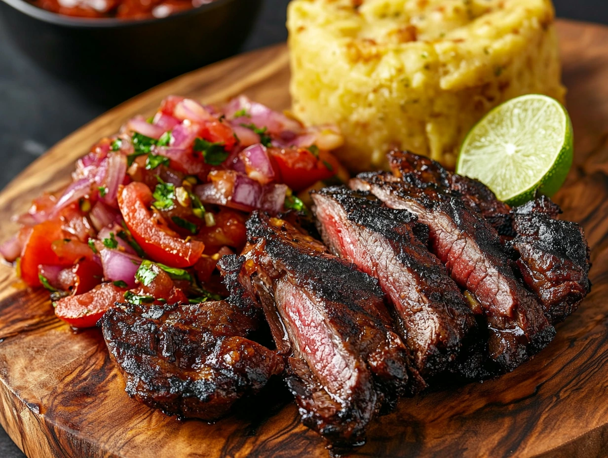 Kachumbari na Nyama ya Kuchoma