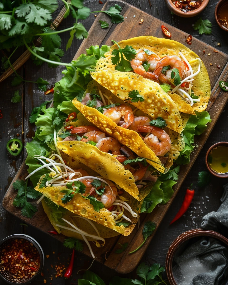 Bánh Xèo Mini Sizzling Pancakes